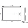 Кнопка управления ALCAPLAST M1474-AEZ111 с цветной пластиной