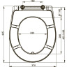 Сидение ALCAPLAST A601 BAHAMA для унитаза Duroplast