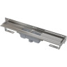 Водоотводящий желоб ALCAPLAST APZ1004S-850 FLEXIBLE для перфорированной решетки с регулируемым краем, к стене, вертикальный сток