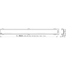 Водоотводящий желоб ALCAPLAST APZ1006S-1050 PROFESSIONAL с порогами для цельной решетки, вертикальный слив